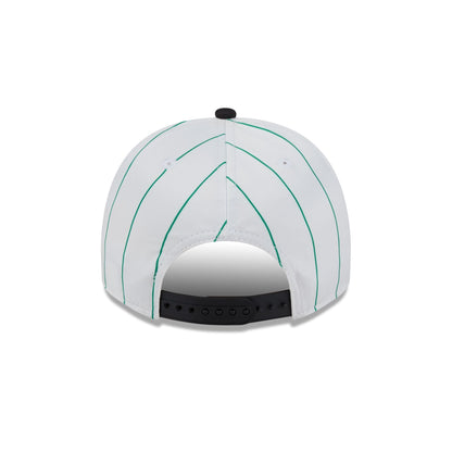 Boston Celtics Satin Pinstripe 9FIFTY A-Frame Snapback Hat