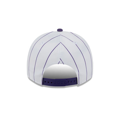Los Angeles Lakers Satin Pinstripe 9FIFTY A-Frame Snapback Hat