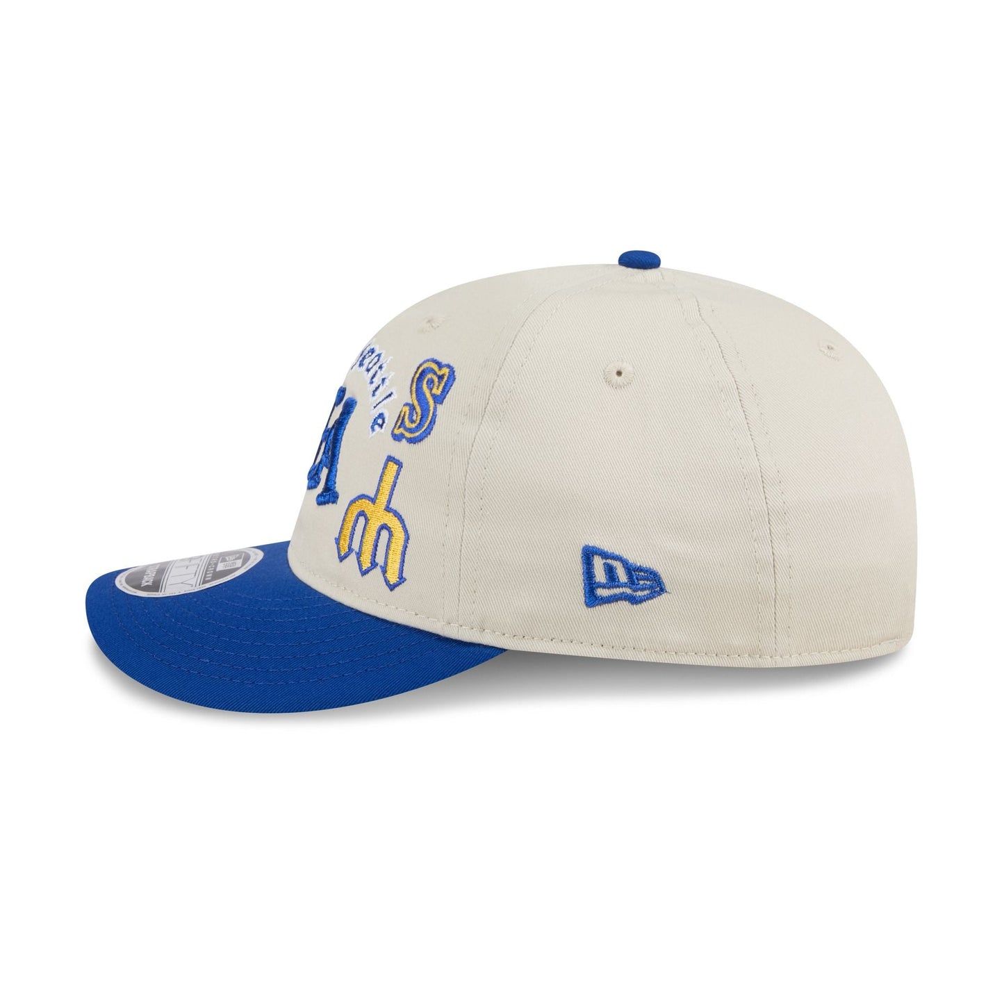 Seattle Mariners Scattered Patches Retro Crown 9FIFTY Snapback Hat