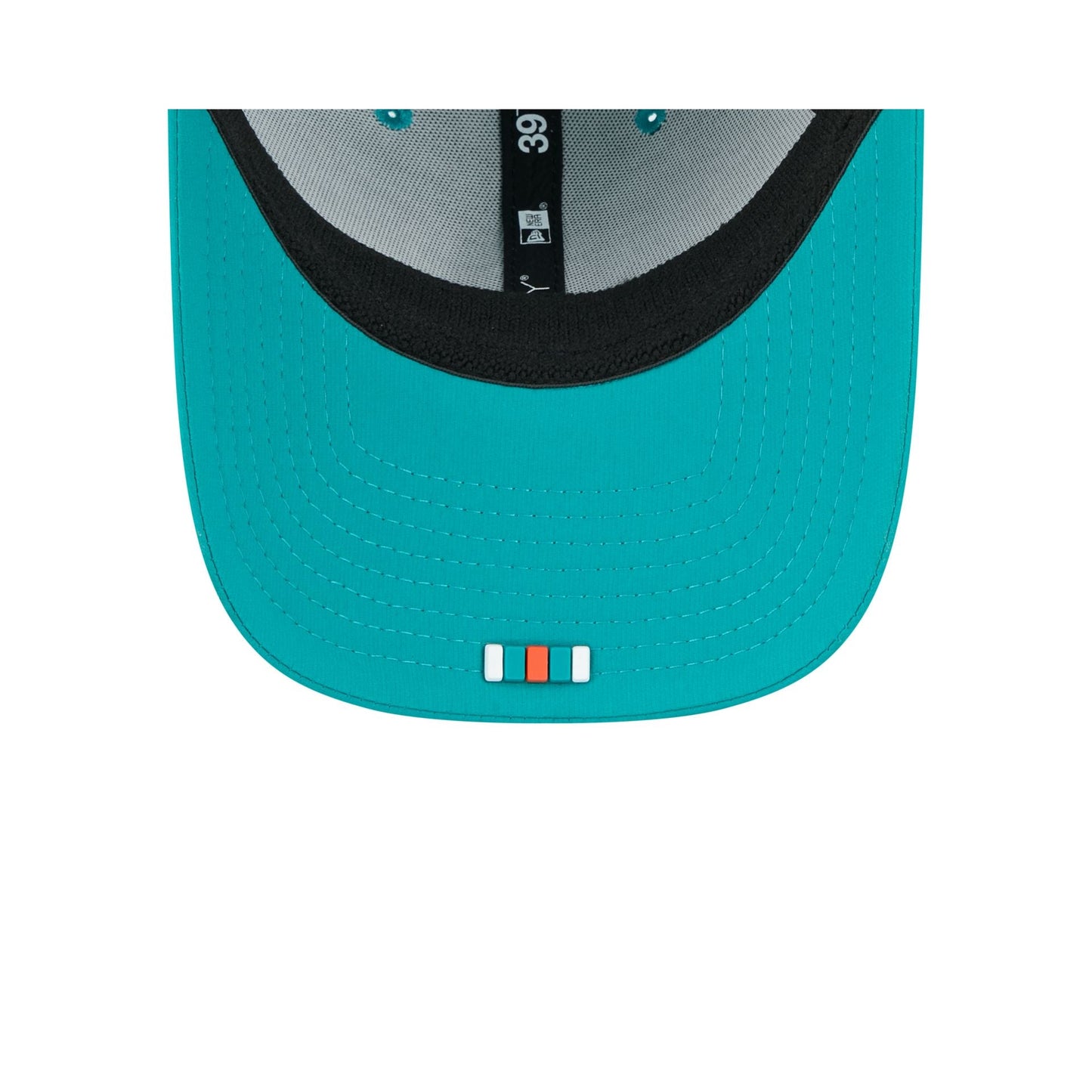 Miami Dolphins 2025 Sideline Hot Weather Historic 39THIRTY Stretch Fit Hat