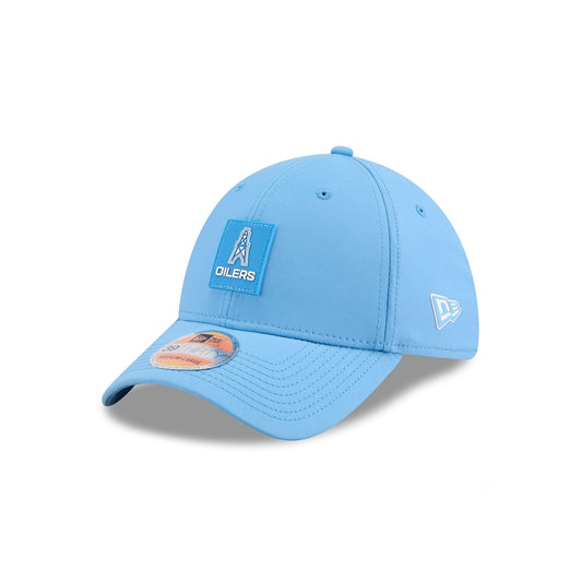 Oilers 2025 Sideline Hot Weather Historic 39THIRTY Stretch Fit Hat