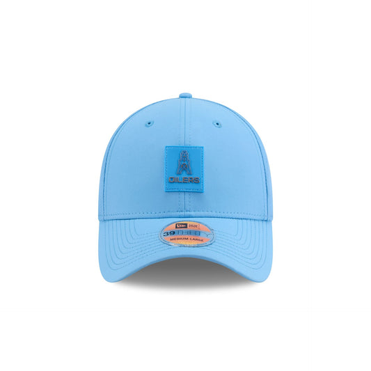 Oilers 2025 Sideline Hot Weather Historic 39THIRTY Stretch Fit Hat