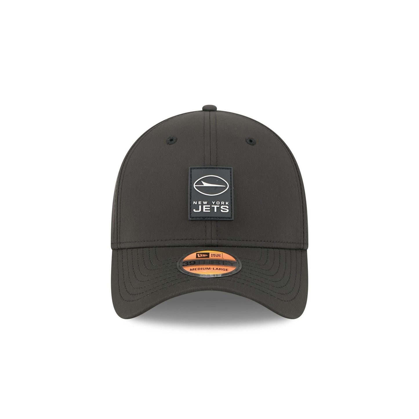 New York Jets 2025 Sideline Hot Weather Black 39THIRTY Stretch Fit Hat