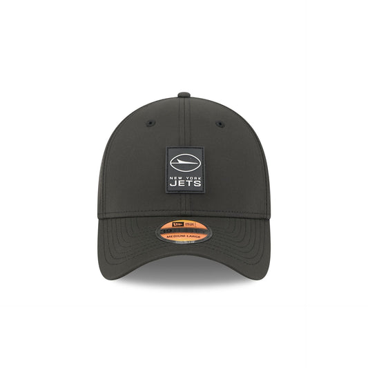 New York Jets 2025 Sideline Hot Weather Black 39THIRTY Stretch Fit Hat