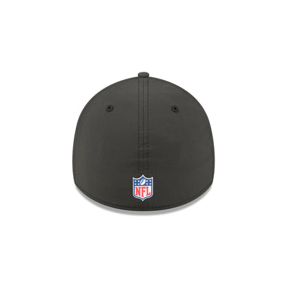 New York Jets 2025 Sideline Hot Weather Black 39THIRTY Stretch Fit Hat