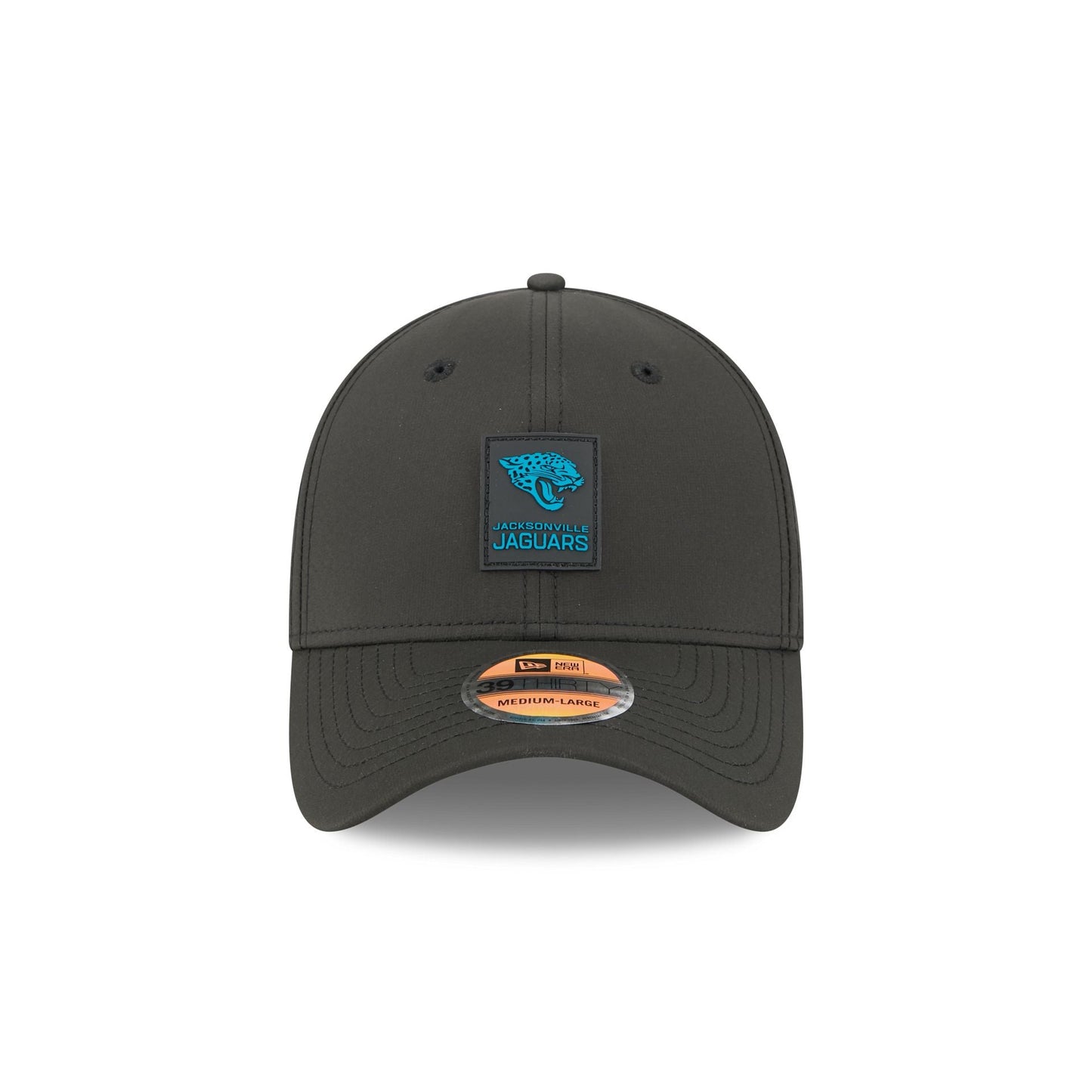 Jacksonville Jaguars 2025 Sideline Hot Weather Black 39THIRTY Stretch Fit Hat