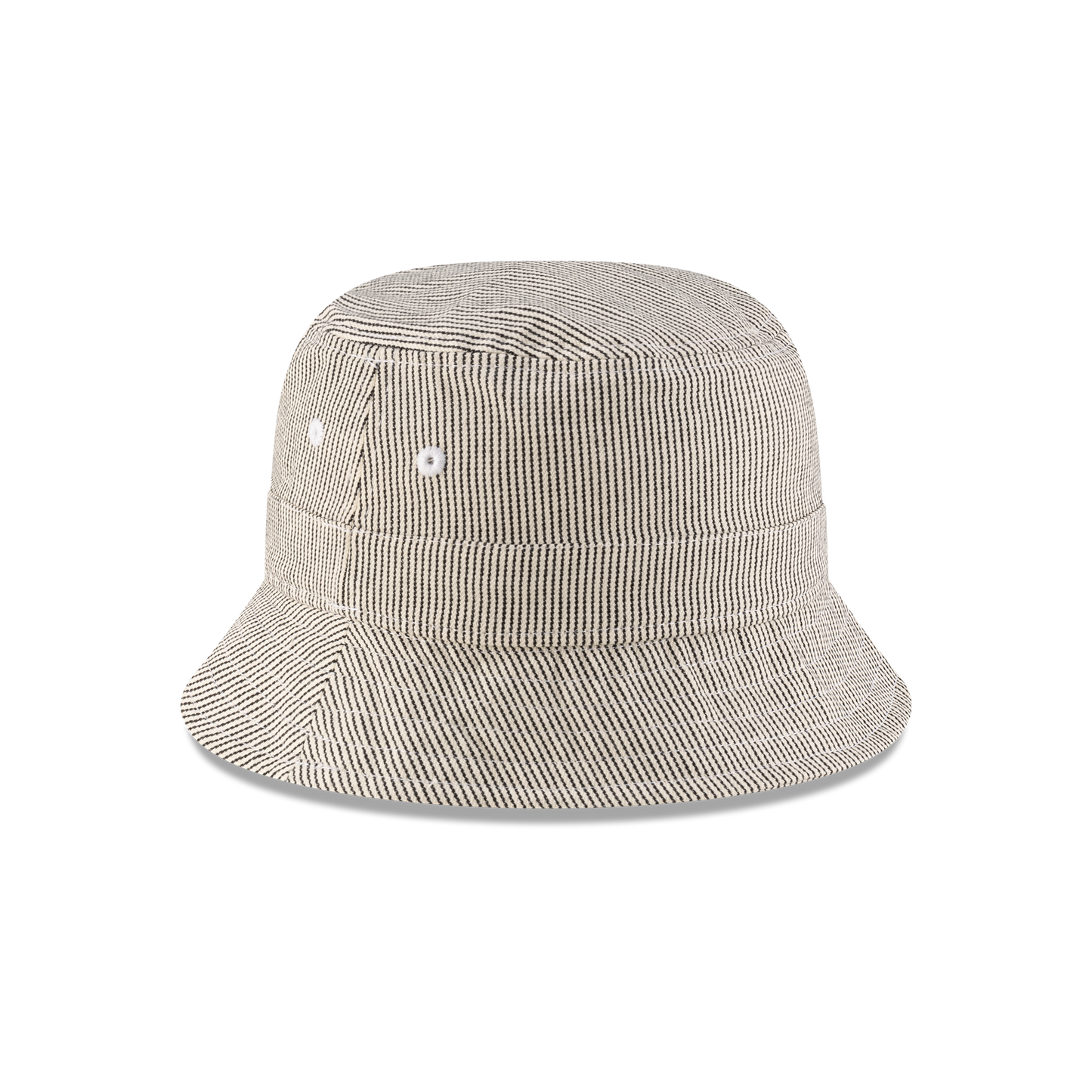New Era Branded Railroad Stripe Bucket Hat