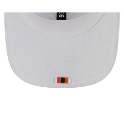 Denver Broncos 2025 Sideline Hot Weather White 9SEVENTY Trucker Hat