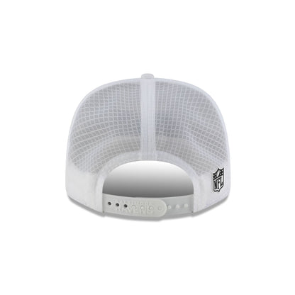 Baltimore Ravens 2025 Sideline Hot Weather White 9SEVENTY Trucker Hat