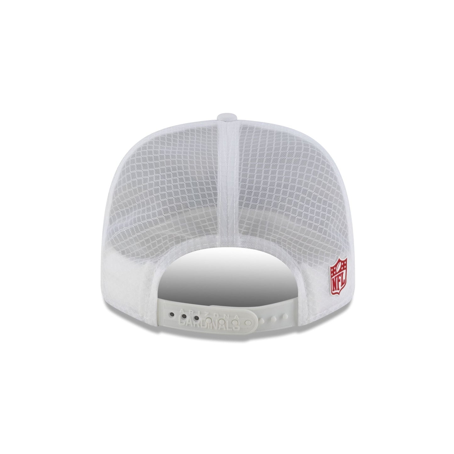 Arizona Cardinals 2025 Sideline Hot Weather White 9SEVENTY Trucker Hat