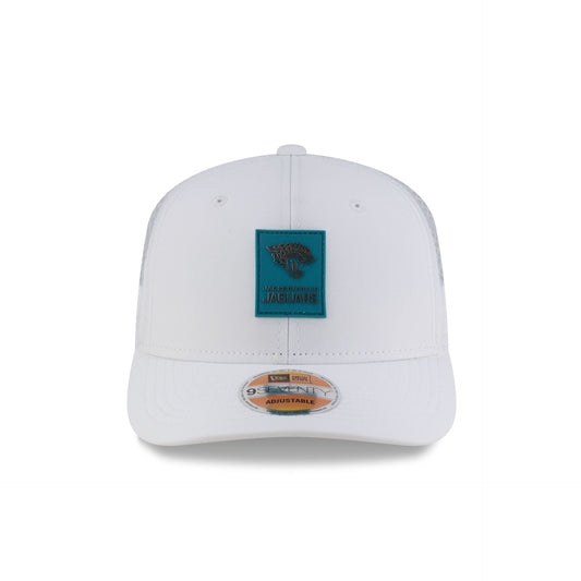 Jacksonville Jaguars 2025 Sideline Hot Weather White 9SEVENTY Trucker Hat