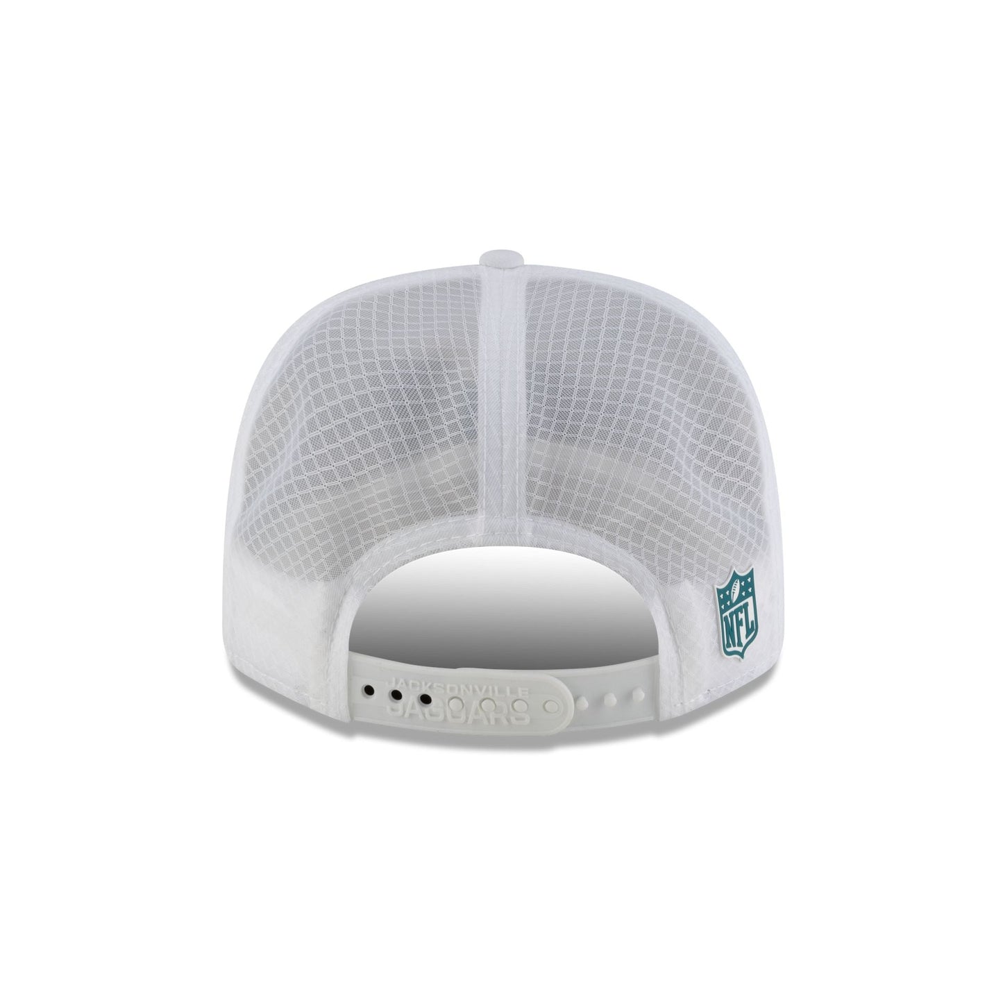 Jacksonville Jaguars 2025 Sideline Hot Weather White 9SEVENTY Trucker Hat