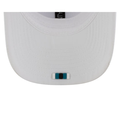 Jacksonville Jaguars 2025 Sideline Hot Weather White 9SEVENTY Trucker Hat
