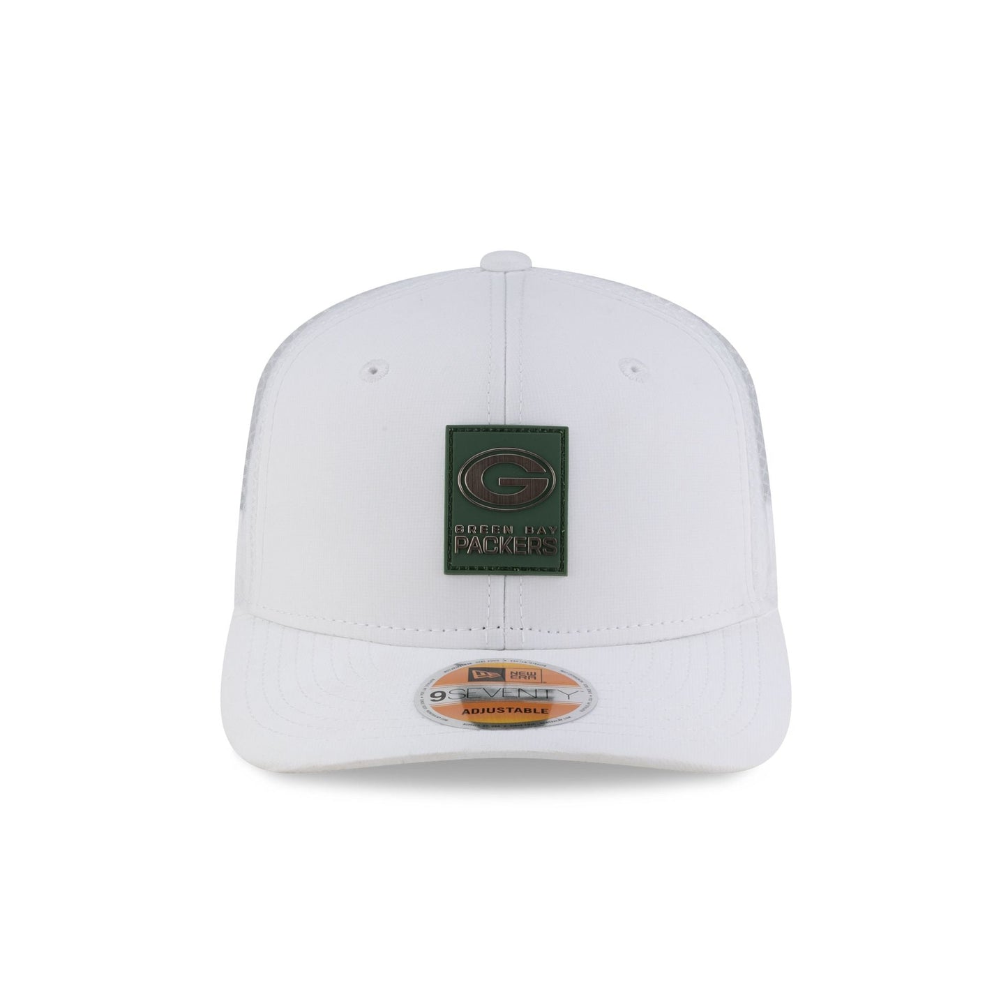 Green Bay Packers 2025 Sideline Hot Weather White 9SEVENTY Trucker Hat
