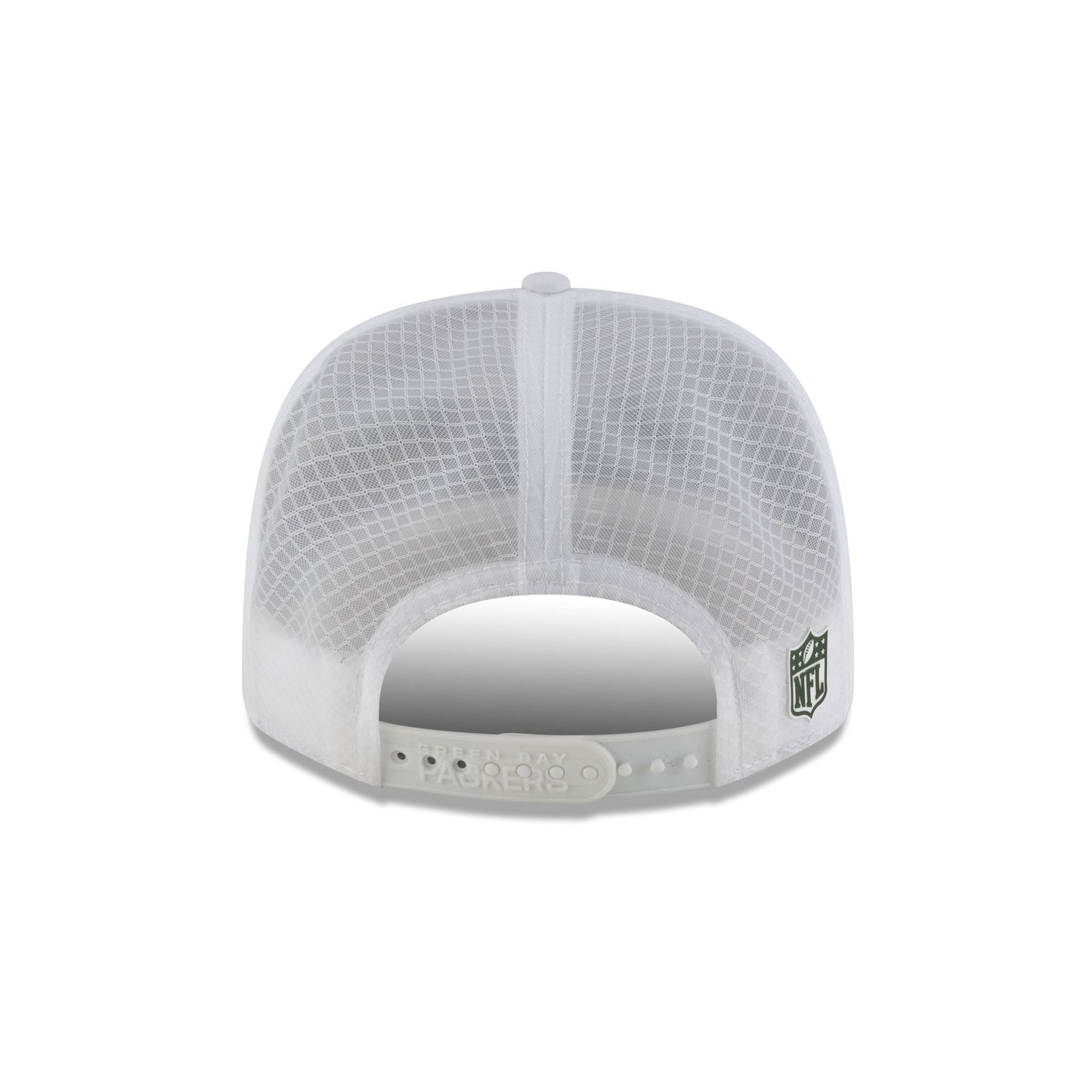 Green Bay Packers 2025 Sideline Hot Weather White 9SEVENTY Trucker Hat