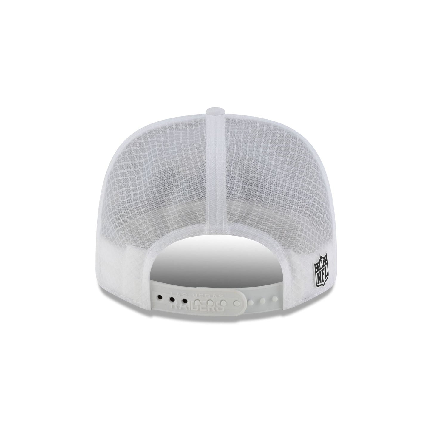 Las Vegas Raiders 2025 Sideline Hot Weather White 9SEVENTY Trucker Hat