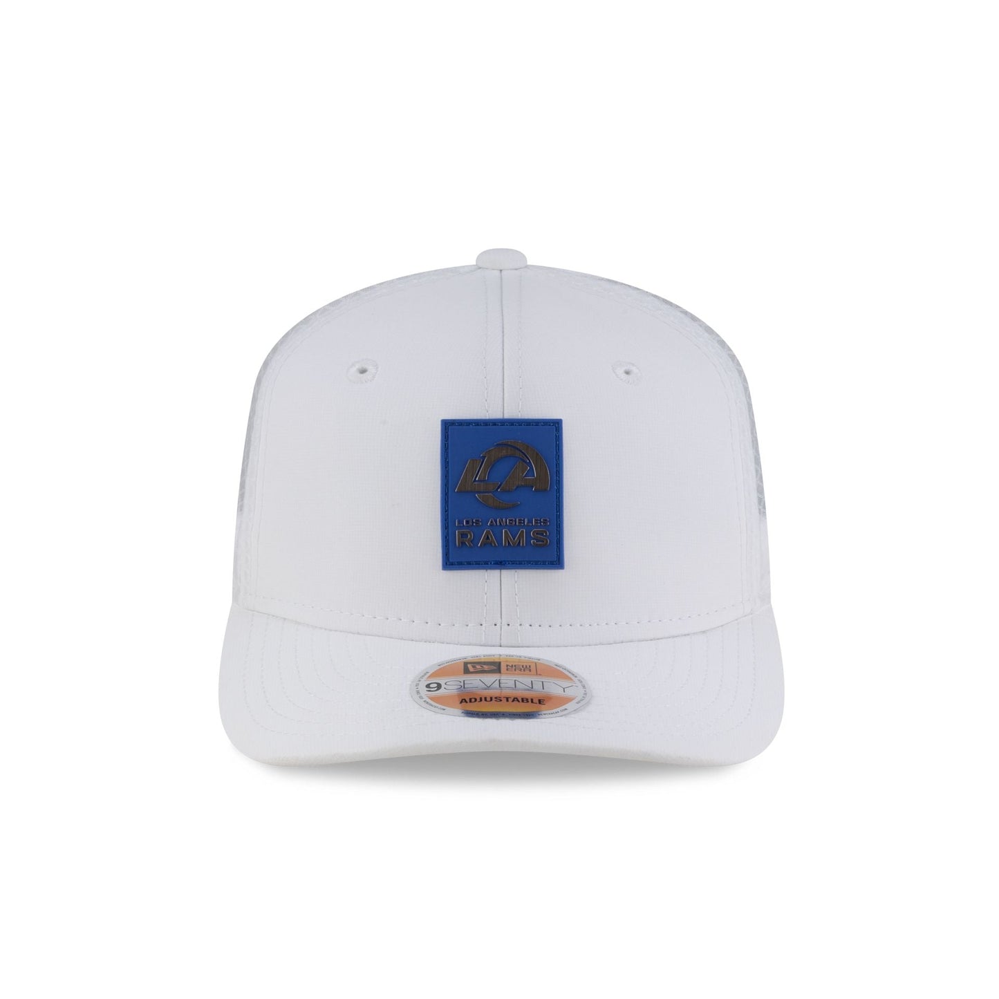 Los Angeles Rams 2025 Sideline Hot Weather White 9SEVENTY Trucker Hat