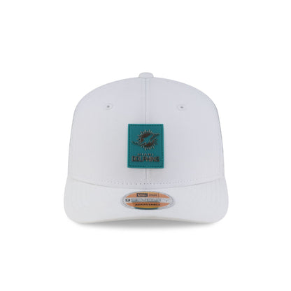 Miami Dolphins 2025 Sideline Hot Weather White 9SEVENTY Trucker Hat