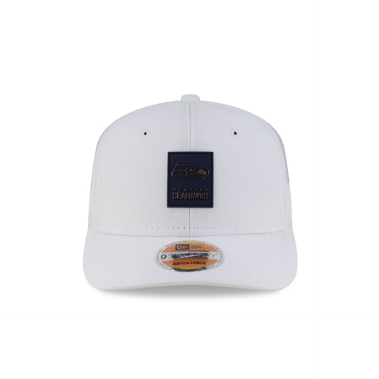 Seattle Seahawks 2025 Sideline Hot Weather White 9SEVENTY Trucker Hat