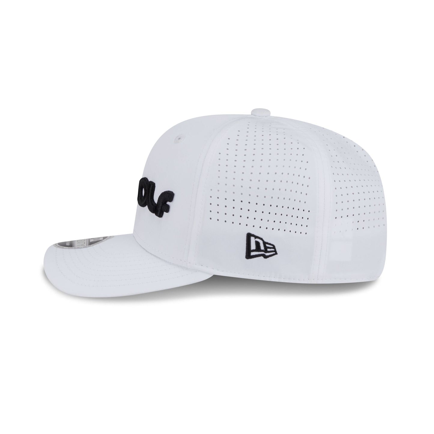 LIV Golf White 9SEVENTY Stretch-Snap Hat