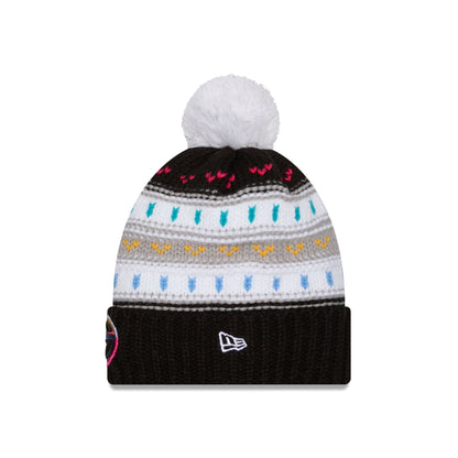 Green Bay Packers 2025 Crucial Catch Women's Pom Knit Hat