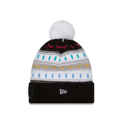 Chicago Bears 2025 Crucial Catch Women's Pom Knit Hat