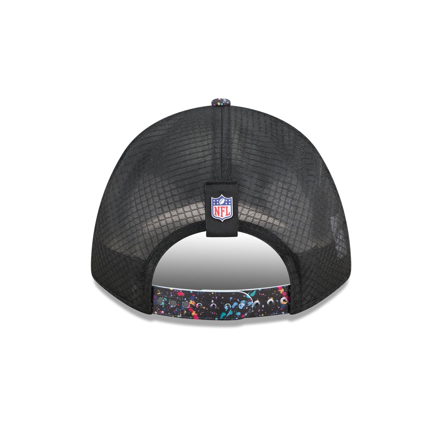 New York Jets 2025 Crucial Catch 9FORTY M-Crown A-Frame Trucker Hat