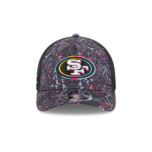 San Francisco 49ers 2025 Crucial Catch 9FORTY M-Crown A-Frame Trucker Hat