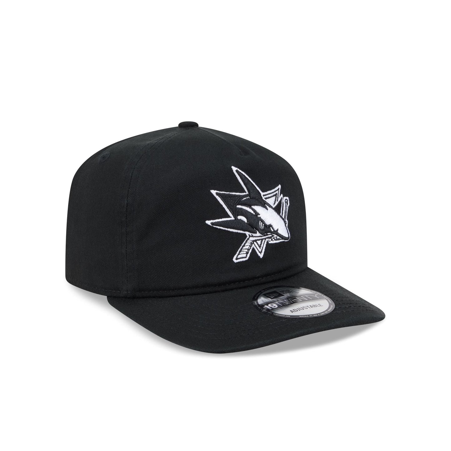 San Jose Sharks Black and White 19TWENTY Snapback Hat