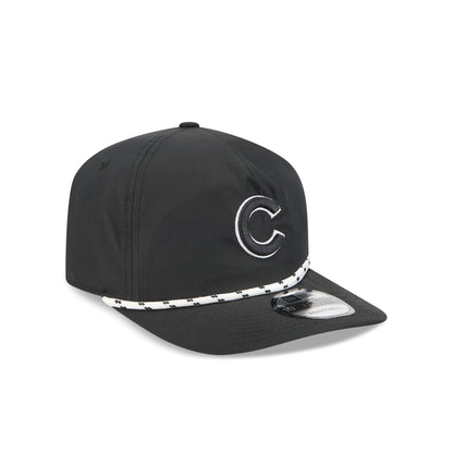 Chicago Cubs Black and White Rope 19TWENTY Snapback Hat