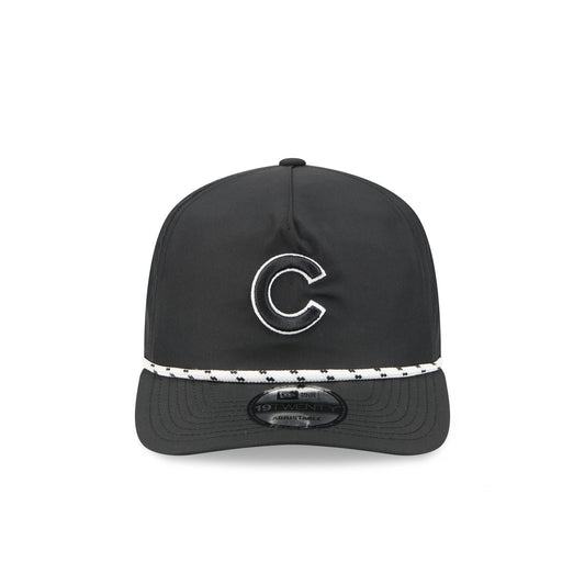 Chicago Cubs Black and White Rope 19TWENTY Snapback Hat
