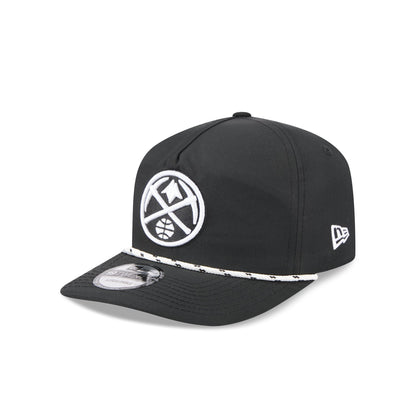 Denver Nuggets Black and White Rope 19TWENTY Snapback Hat