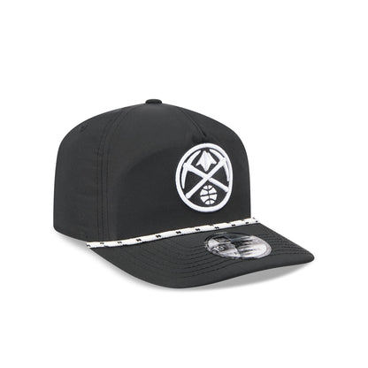Denver Nuggets Black and White Rope 19TWENTY Snapback Hat