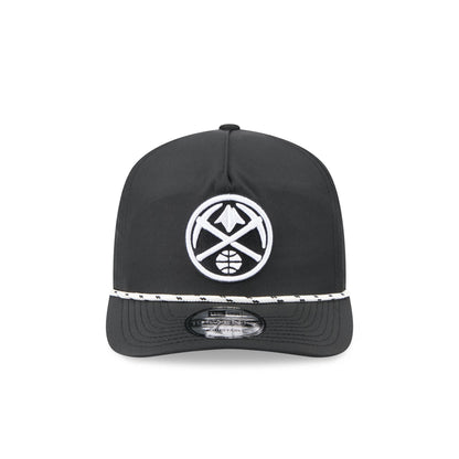 Denver Nuggets Black and White Rope 19TWENTY Snapback Hat
