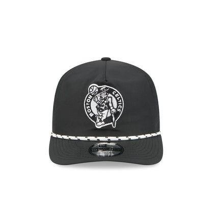 Boston Celtics Black and White Rope 19TWENTY Snapback Hat