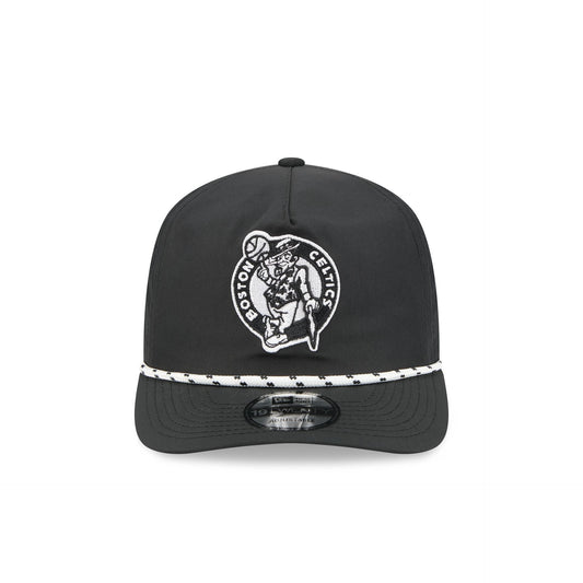 Boston Celtics Black and White Rope 19TWENTY Snapback Hat