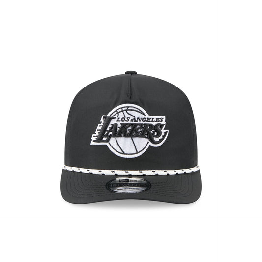 Los Angeles Lakers Black and White Rope 19TWENTY Snapback Hat