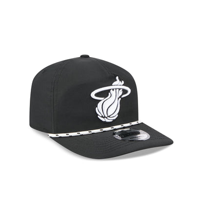 Miami Heat Black and White Rope 19TWENTY Snapback Hat