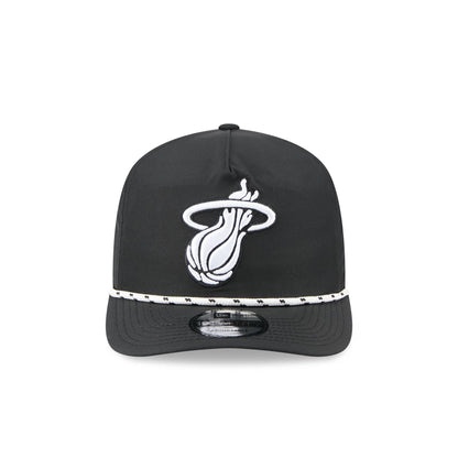 Miami Heat Black and White Rope 19TWENTY Snapback Hat
