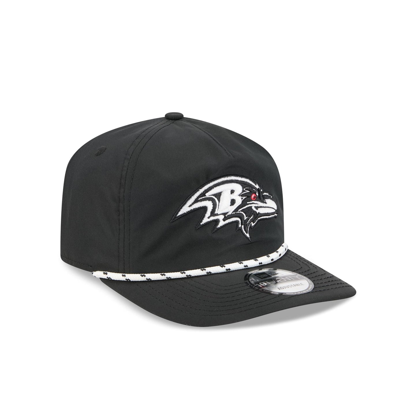 Baltimore Ravens Black and White Rope 19TWENTY Snapback Hat