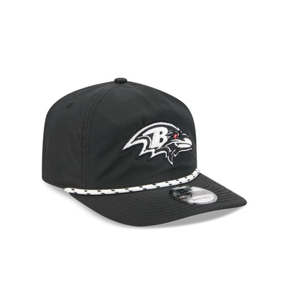 Baltimore Ravens Black and White Rope 19TWENTY Snapback Hat