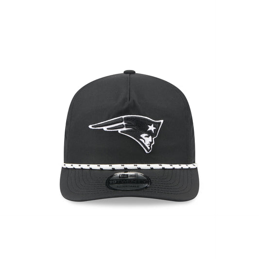 New England Patriots Black and White Rope 19TWENTY Snapback Hat