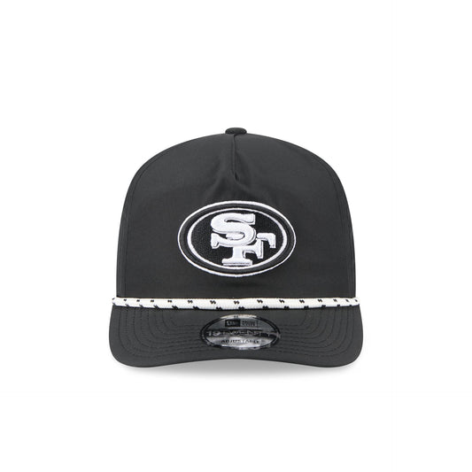 San Francisco 49ers Black and White Rope 19TWENTY Snapback Hat