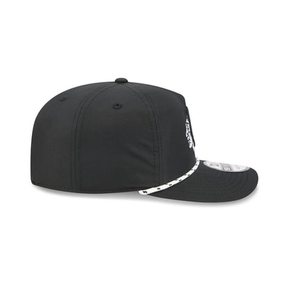 Chicago Blackhawks Black and White Rope 19TWENTY Snapback Hat
