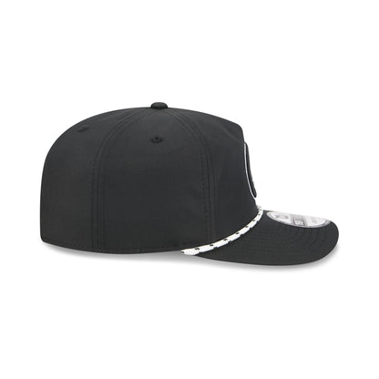 Boston Bruins Black and White Rope 19TWENTY Snapback Hat