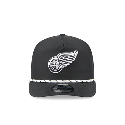Detroit Red Wings Black and White Rope 19TWENTY Snapback Hat
