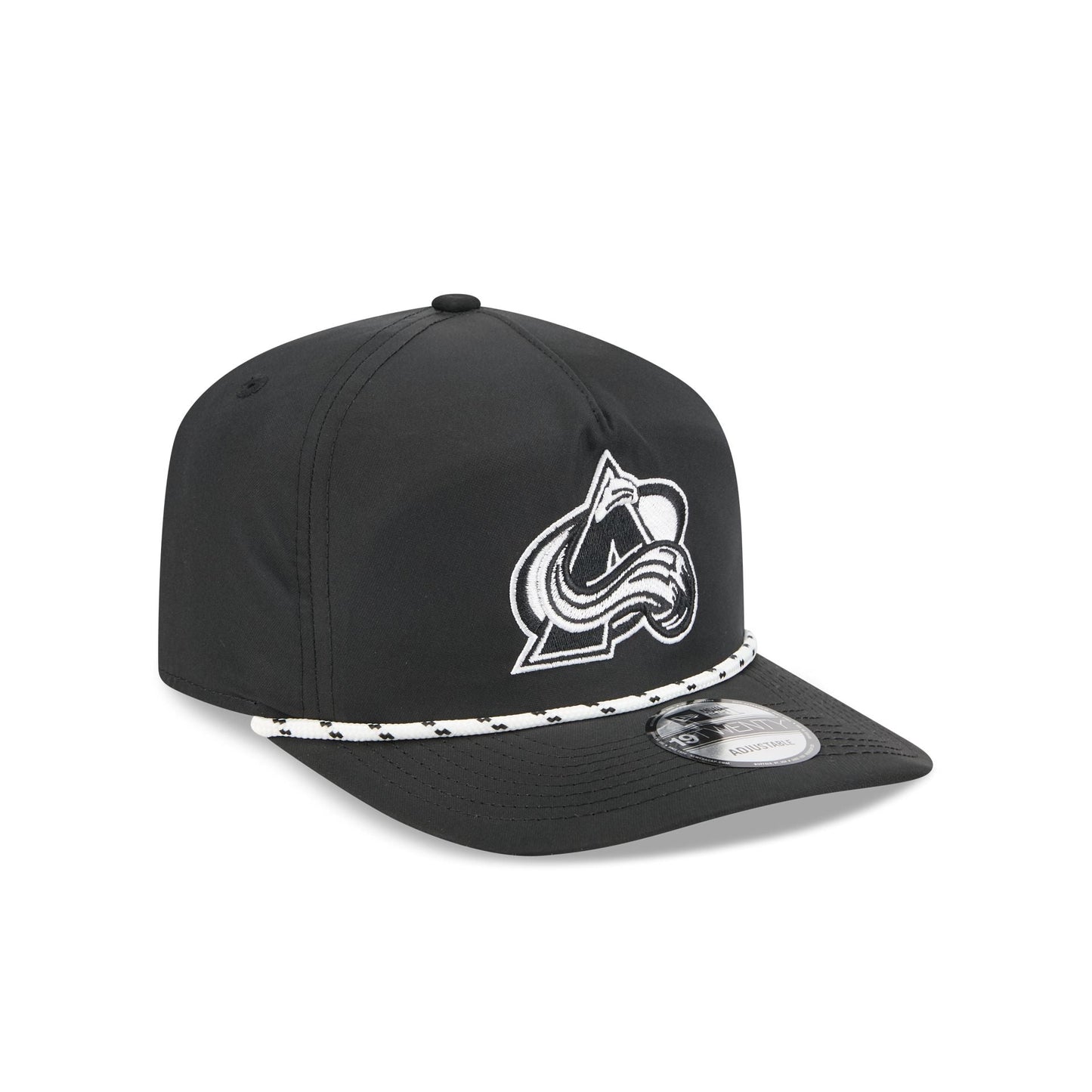 Colorado Avalanche Black and White Rope 19TWENTY Snapback Hat