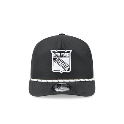 New York Rangers Black and White Rope 19TWENTY Snapback Hat
