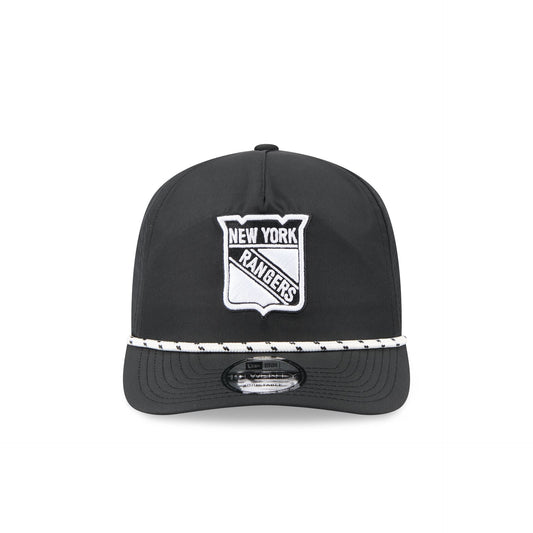 New York Rangers Black and White Rope 19TWENTY Snapback Hat