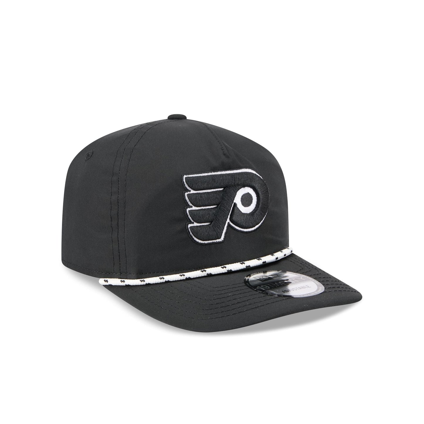 Philadelphia Flyers Black and White Rope 19TWENTY Snapback Hat